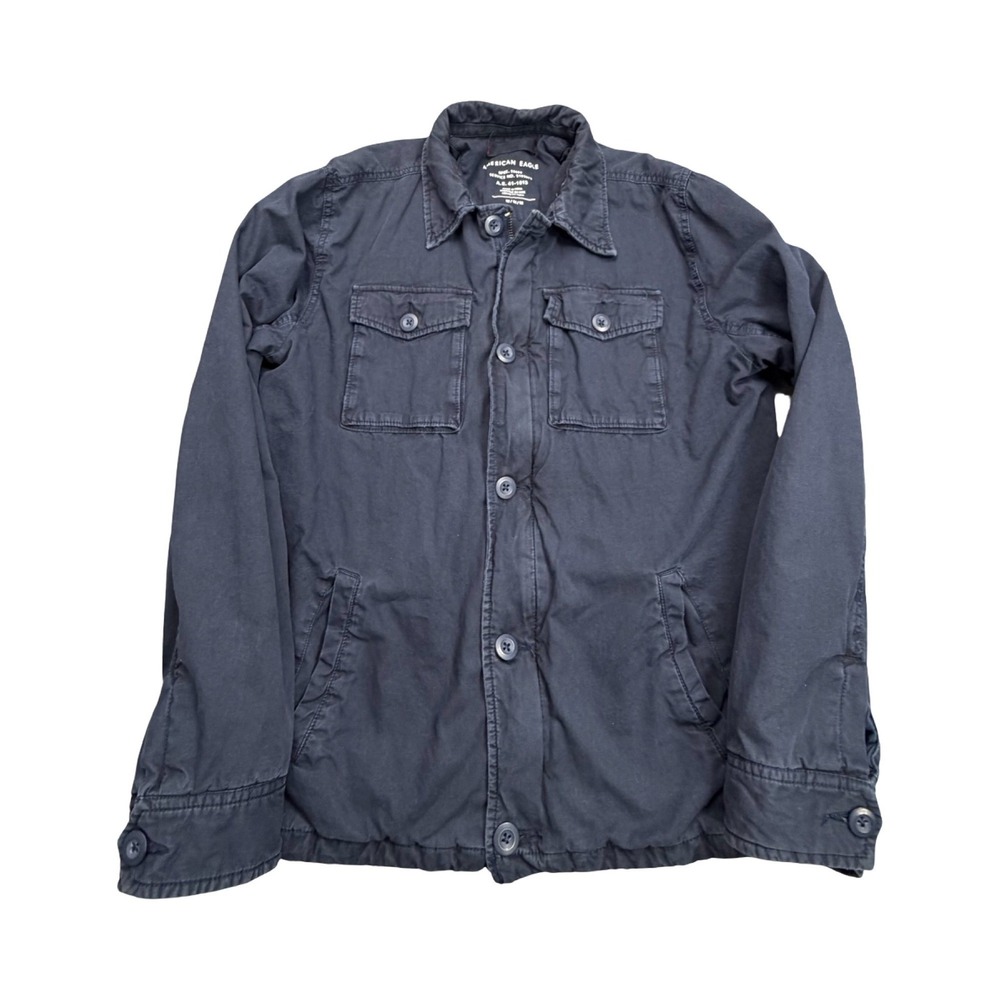 American Eagle Jacket Mens Medium Blue Field Utility Quilted AE-41-1813 Military